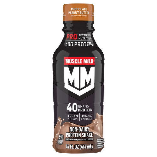 Muscle Milk Protein Shake, Non-Dairy, Chocolate Peanut Butter