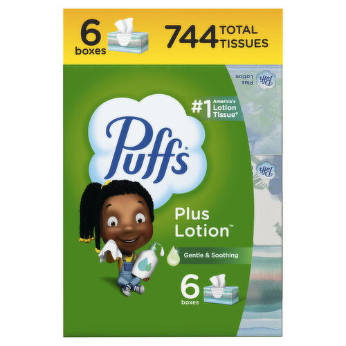 Puffs Plus Plus Lotion Facial Tissue