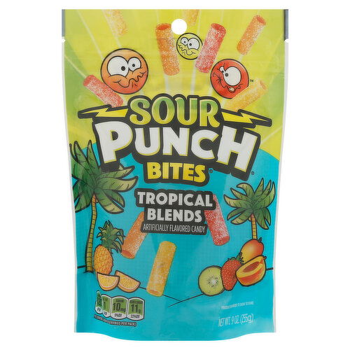 Sour Punch Bites Candy, Tropical Blends