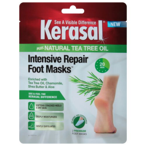 Kerasal Foot Masks, Intensive Repair