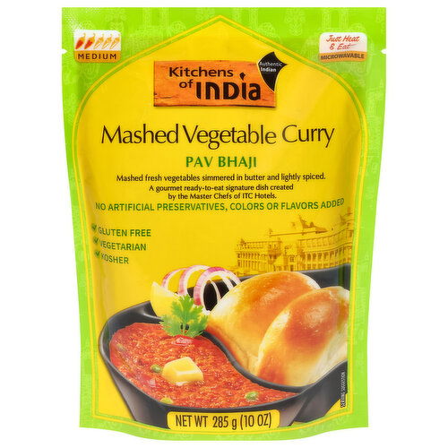 Kitchens of India Pav Bhaji, Mashed Vegetable Curry, Medium