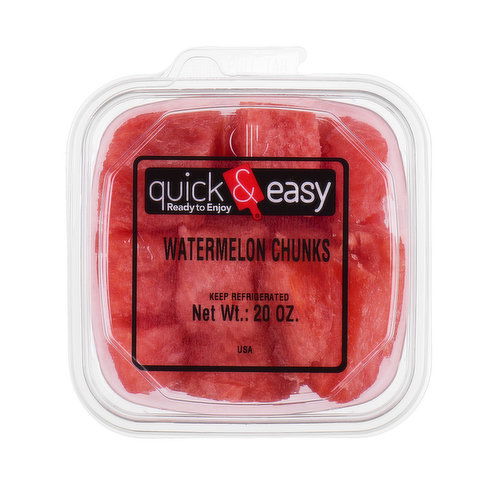 Quick and Easy Watermelon Chunks