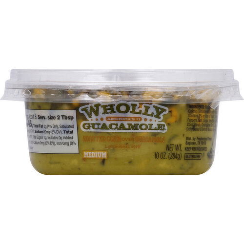 Wholly Layered Dip, Roasted Corn over Guacamole, Medium