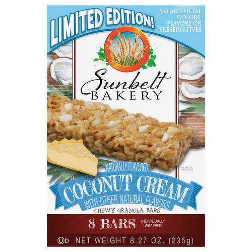 Sunbelt Bakery Chewy Coconut Creme Granola Bars