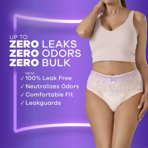 Always Discreet Discreet Adult Incontinence Underwear for Women, XL