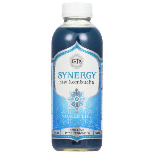 Synergy Kombucha, Raw, Sacred Life