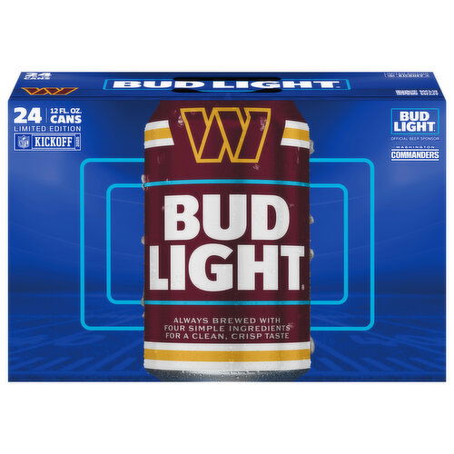 Bud Light Washington Commanders Beer