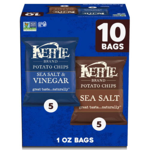 Kettle Brand® Sea Salt and Salt & Vinegar Kettle Potato Chips Variety