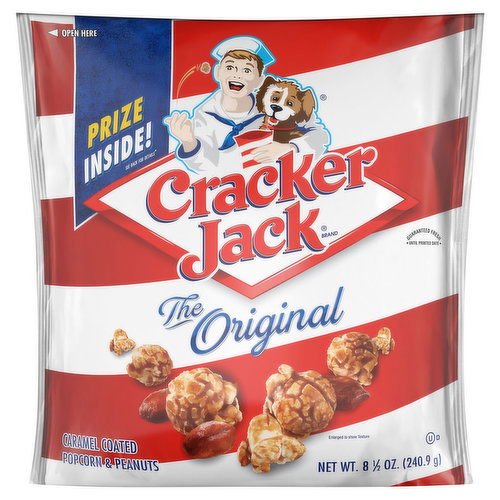 Cracker Jack Popcorn & Peanuts, Caramel Coated, The Original