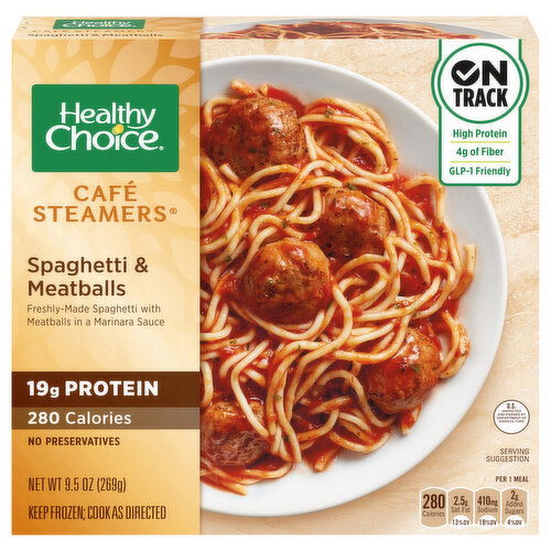 Healthy Choice Cafe Steamers Spaghetti & Meatballs