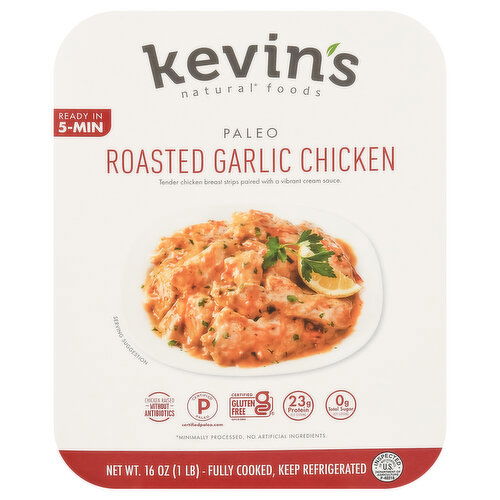 Kevin's Natural Foods Garlic Chicken, Roasted, Paleo