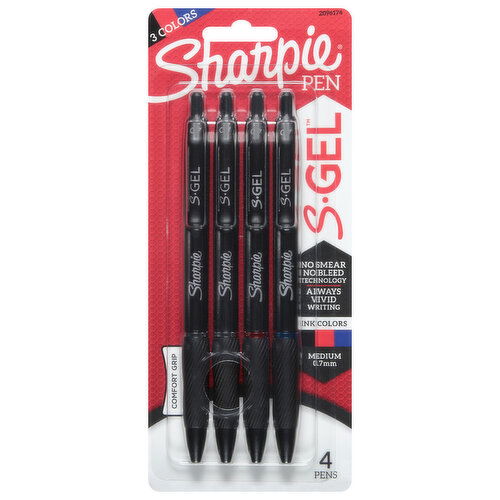Sharpie S-Gel Pens, Medium, 0.7 mm
