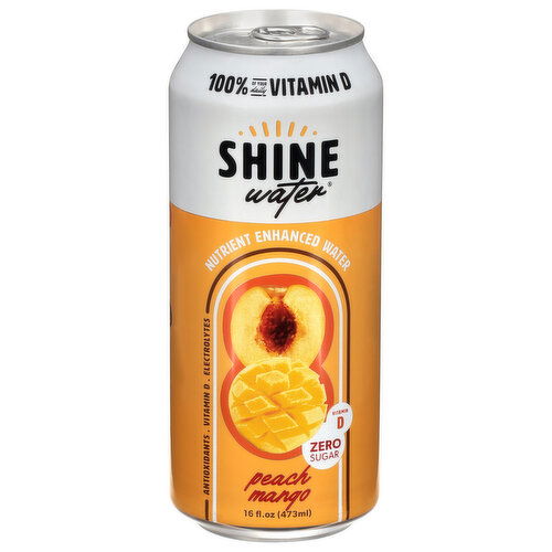 Shine Water Zero Sugar Peach Mango Water