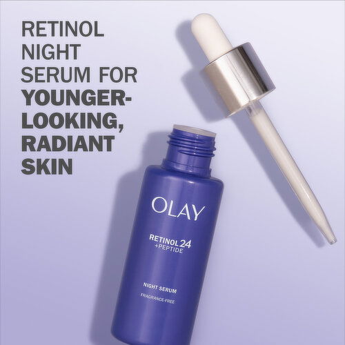 Olay Regenerist Regenerist Retinol 24 Night Facial Serum, 1.3 oz/40mL