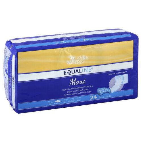 Equaline Pads, Maxi, Moderate