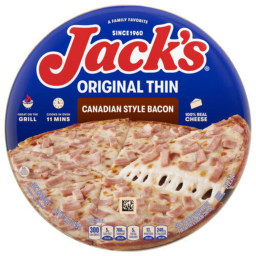 Jack's Original Thin Canadian Style Bacon Pizza