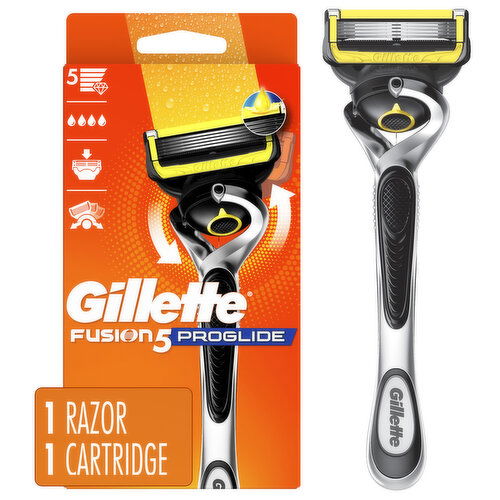 Gillette ProGlide Shield Razor for Men, Handle + 1 Blade Refill