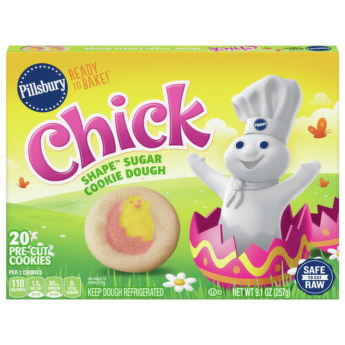 Pillsbury Ready to Bake! Chick Shape Sugar Cookie Dough