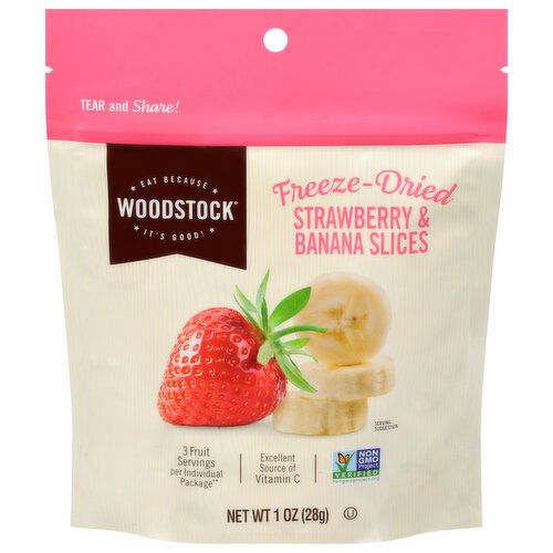 Woodstock Freeze-Dried Strawberry & Banana Slices