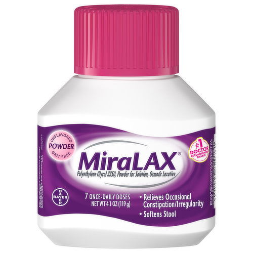 MiraLAX Osmotic Laxative, Unflavored, Powder