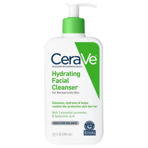 CeraVe Facial Cleanser, Hydrating