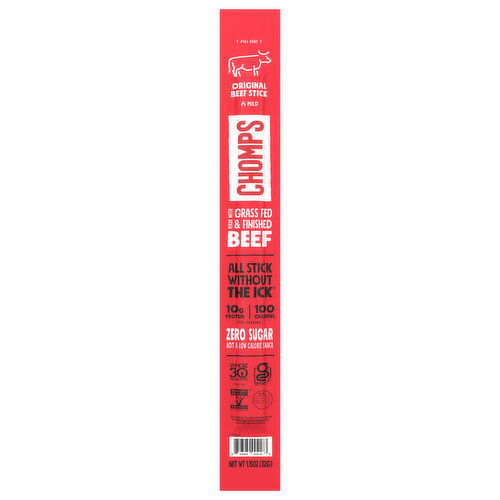 Chomps Zero Sugar Mild Original Beef Stick