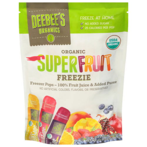 DeeBee's Organics Freezie, Organic