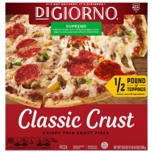 DiGiorno Pizza, Classic Crust, Supreme