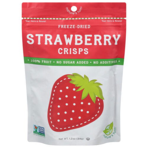 Nature's Turn Crisps, Strawberry, Freeze-Dried