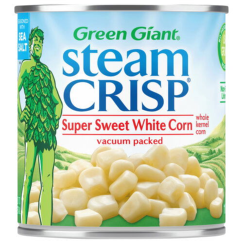 Green Giant Steam Crisp Corn, Super Sweet White, Whole Kernel