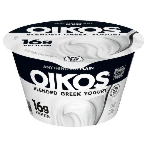 Oikos Nonfat Blended Greek Anything But Plain Yogurt