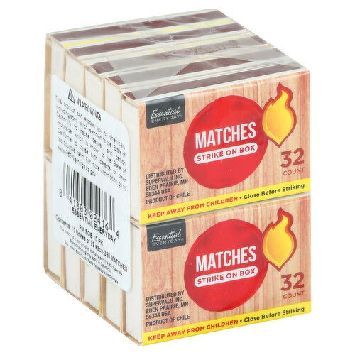 Essential Everyday Matches, Strike On Box