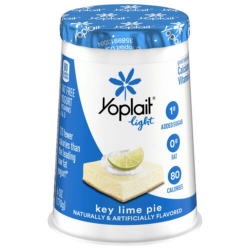 Yoplait Light Yogurt, Fat Free, Key Lime Pie