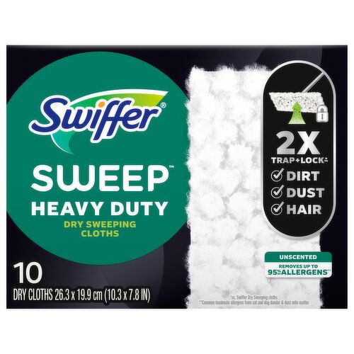 Swiffer Sweep Heavy Duty Unscented Dry Sweeping Cloths