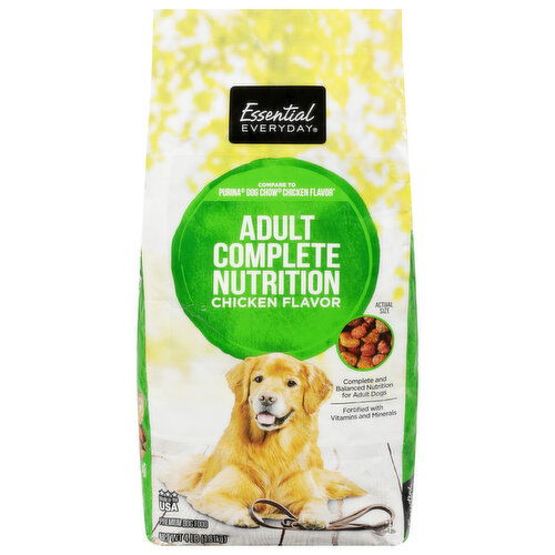 Essential Everyday Dog Food, Premium, Chicken Flavor, Complete Nutrition, Adult