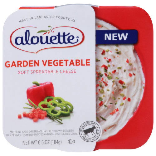 Alouette Soft Spreadable Cheese, Garden Vegetable