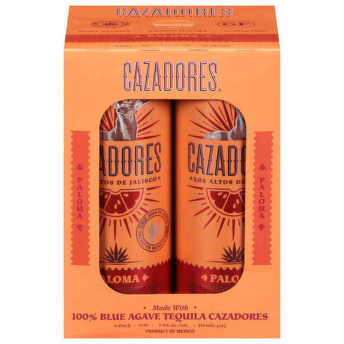 Cazadores Tequila, Paloma, 4-Pack