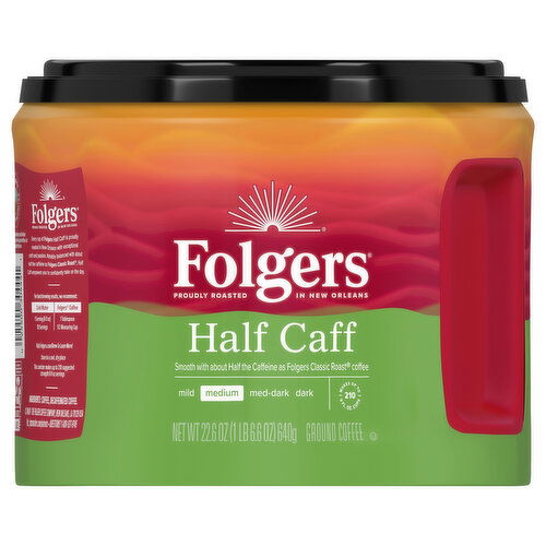 Folgers Half Caff Ground Medium Coffee