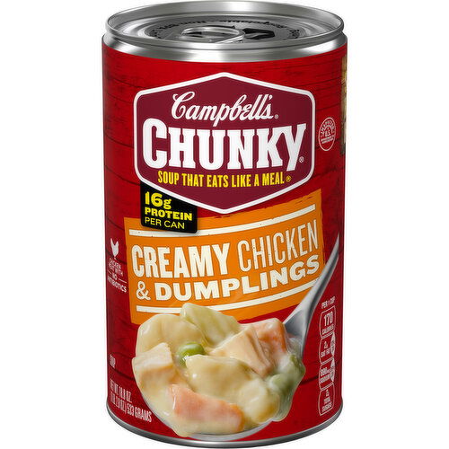 Campbell's® Chunky® Chunky® Soup, Creamy Chicken and Dumplings Soup