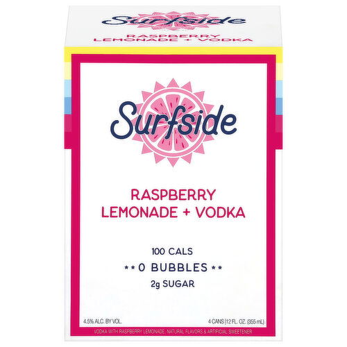 Surfside Raspberry Lemonade + Vodka
