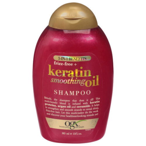 Ogx Shampoo, Frizz-Free + Keratin Smoothing Oil