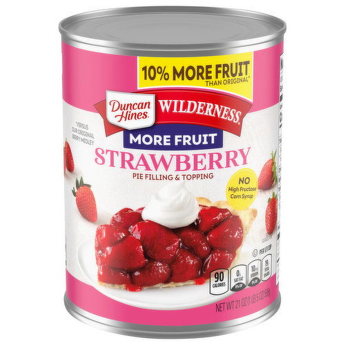 Duncan Hines Wilderness Pie Filling & Topping, Strawberry