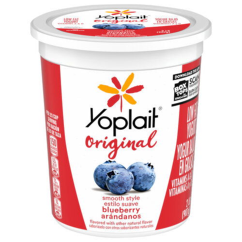 Yoplait Original Low Fat Smooth Style Blueberry Yogurt