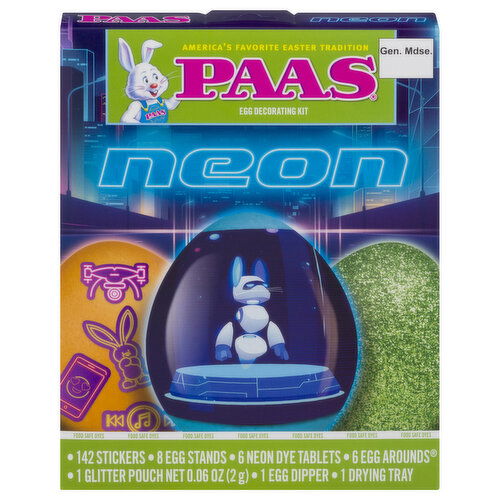 PAAS Egg Decorating Kit, Neon