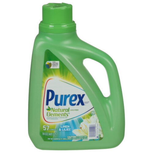 Purex Detergent, Natural Elements, Concentrated, Linen & Lilies