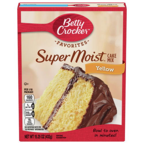 Betty Crocker Favorites Cake Mix, Yellow, Super Moist