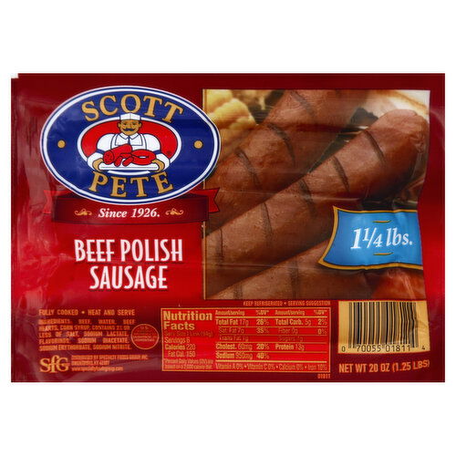 Scott Pete Beef Polish Sausage