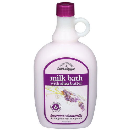 Village Naturals Bath Shoppe Milk Bath, with Shea Butter, Lavender + Chamomile