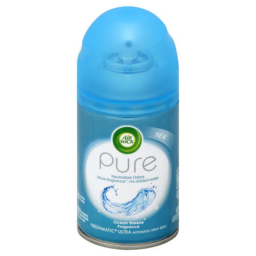 Air Wick FreshMatic Ultra Pure Air Spray Refill, Ocean Breeze Fragrance