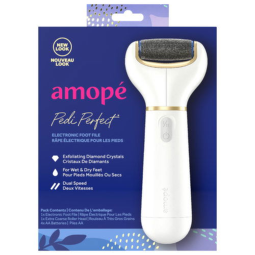 Amope Pedi Perfect Foot File, Electronic